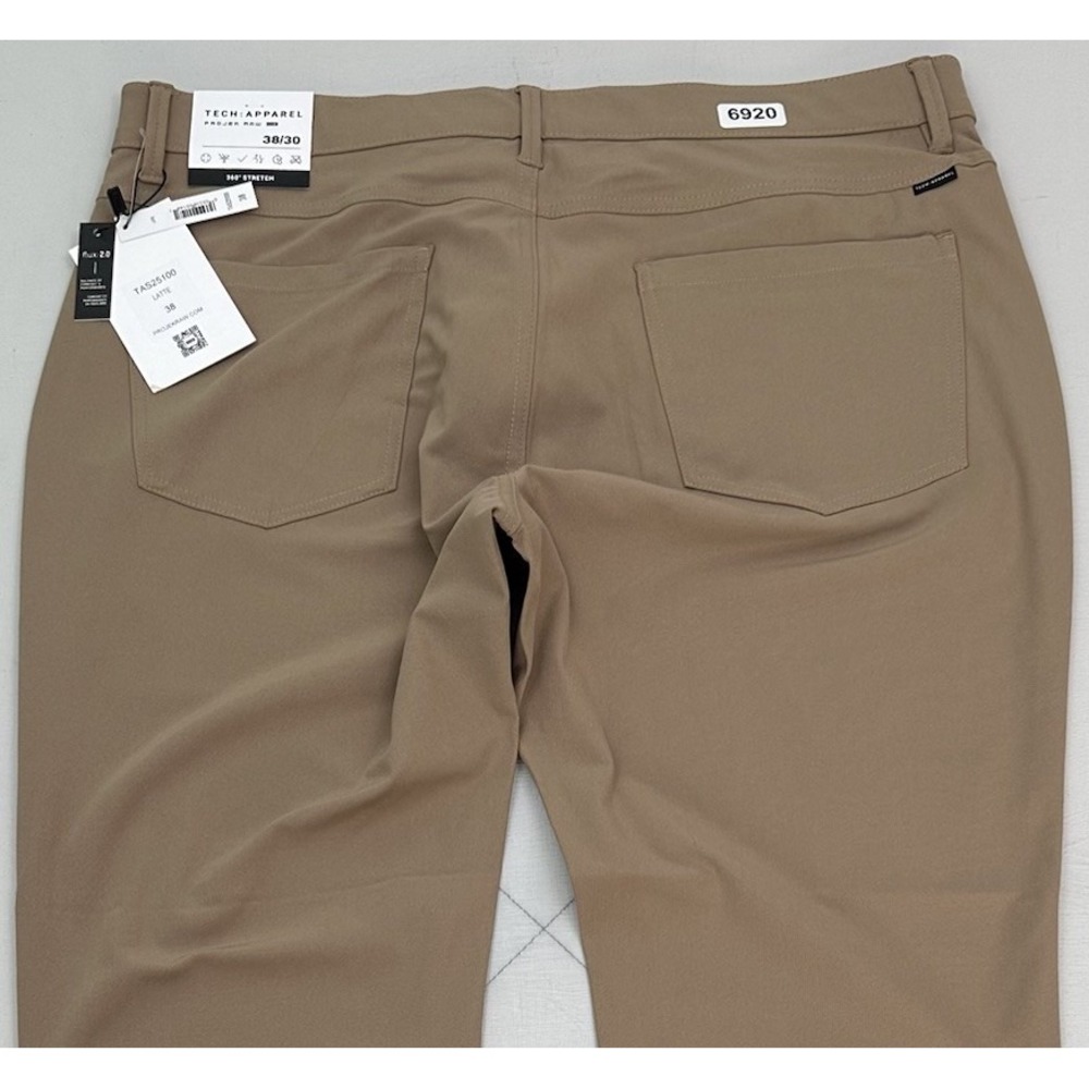 Projek Raw Men 38x30 Beige Stretch Tech Performance Chino Pants Flux 2.0 NEW